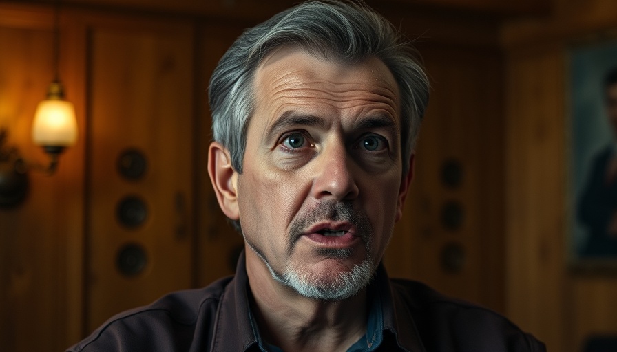 How to know if your thyroid is out of balance guide featuring a man speaking in a wood-lined room.
