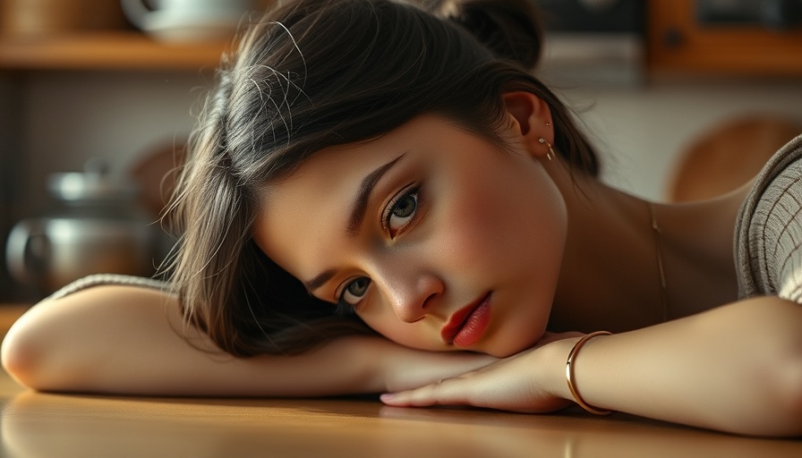 Grief support image of a young woman reflecting thoughtfully.