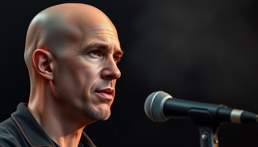 Thoughtful man discussing CEO recovery rituals on podcast.