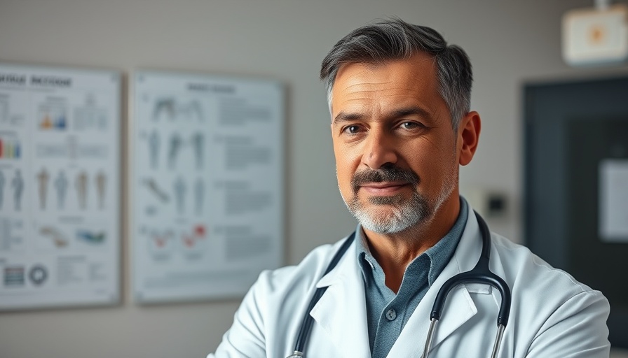 Medical professional explaining hair restoration techniques.