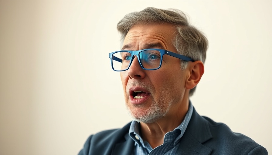 Man discussing sleep optimization while wearing glasses.