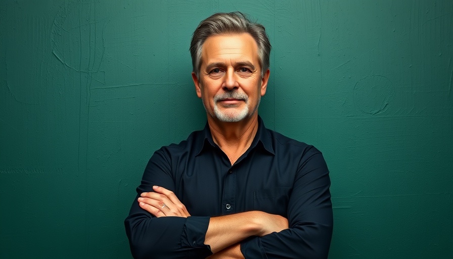 Confident man in black shirt for health optimization event.