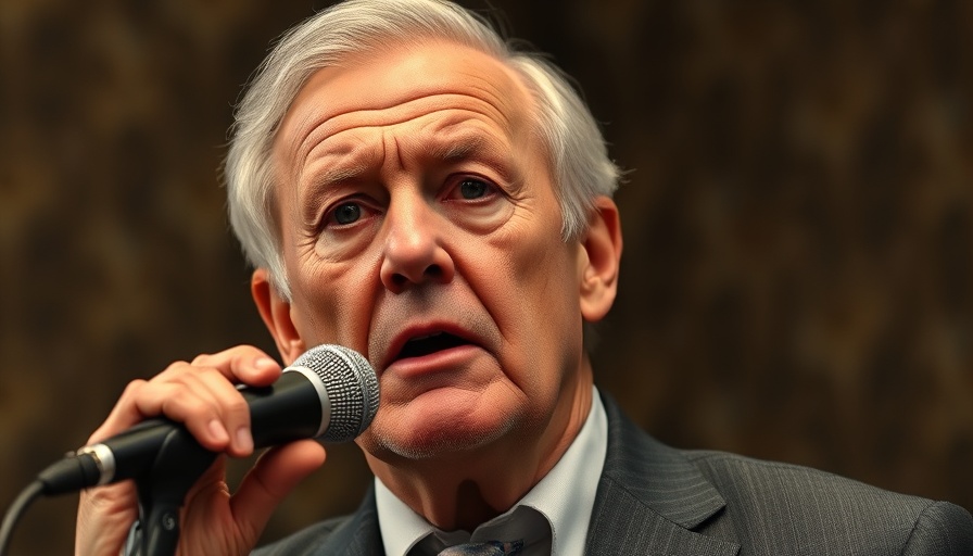Man in studio speaking with a microphone, discussing media influence.