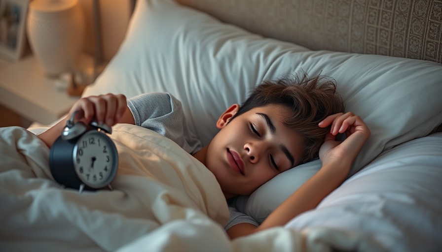 Sleep optimization: relaxing bedroom scene with nightstand clock.