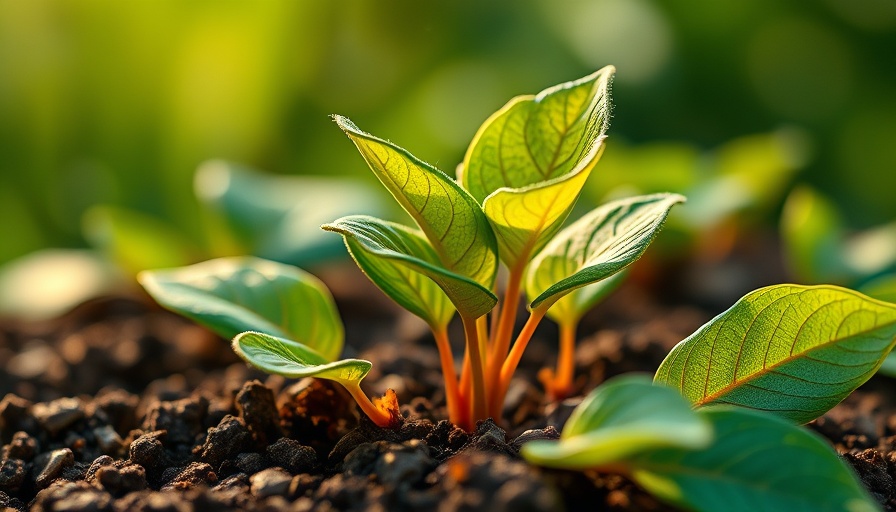 Close-up of a sprouting plant symbolizing growth and healing from grief.