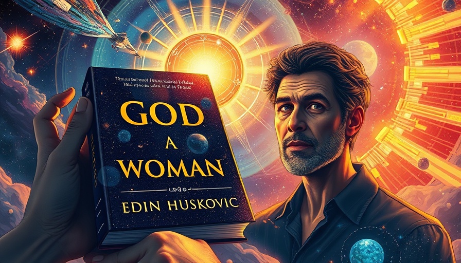 Cosmic book cover with man's portrait related to Dolores Cannon Books