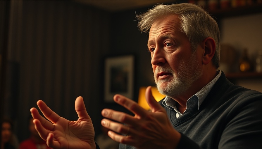 Middle-aged man in deep conversation indoors, Why Some Heal Fast.