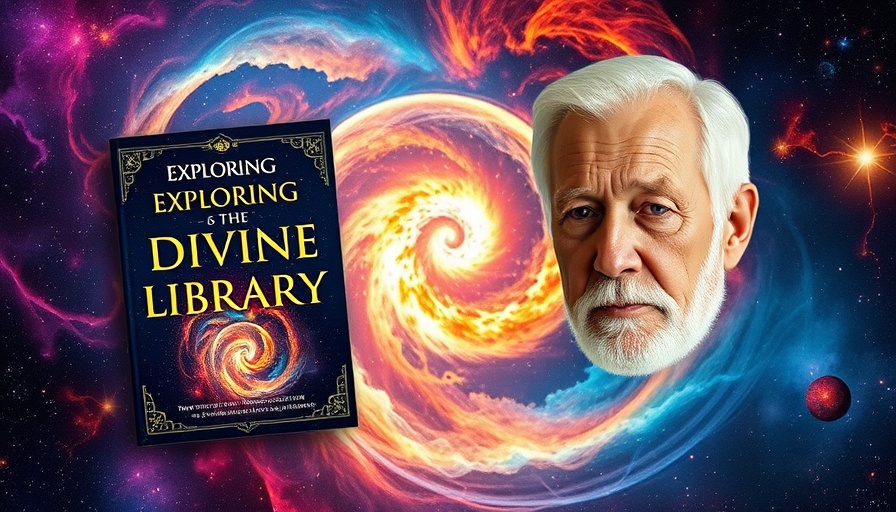 Colorful cosmic design with book covers and portrait, Quantum Healing Hypnosis Technique.