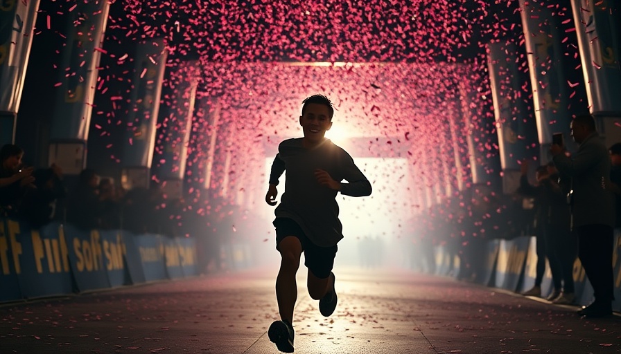 Silhouette of a runner experiencing personal growth after loss.