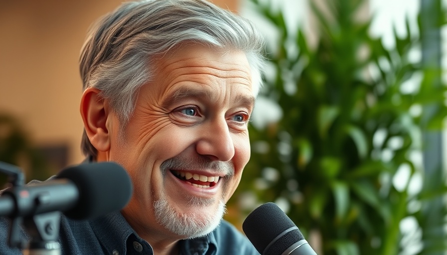 Middle-aged man discussing ways to optimise your life.