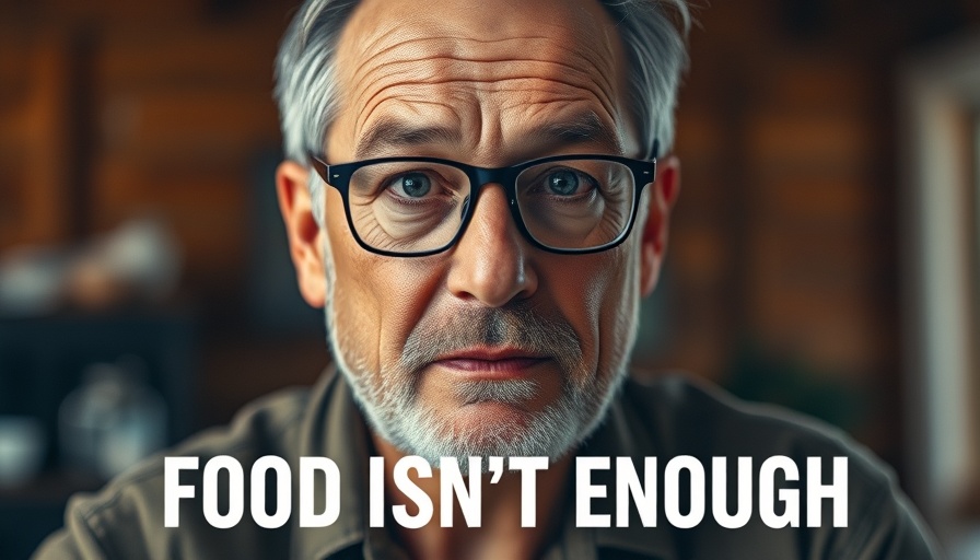 Perfect Diet concept with middle-aged man discussing nutrition.