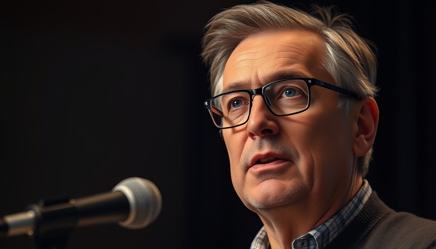 Middle-aged man discussing controlled pain boosts dopamine, soft lighting.