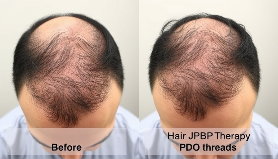 PRP Therapy and PDO Threads for Hair Restoration before and after.