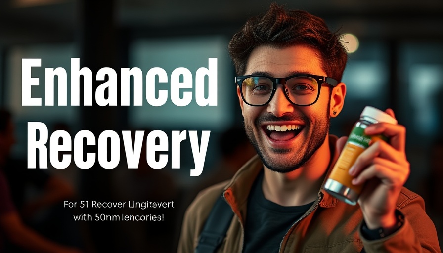 Biohacking for Enhanced Recovery: Enthusiastic individual showcasing product.