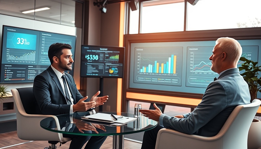 Professionals discussing AI's impact on job market.