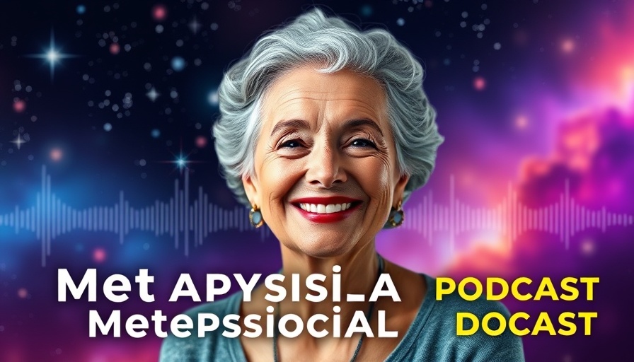 Quantum Healing Hypnosis Technique podcast promo with metaphysical theme.