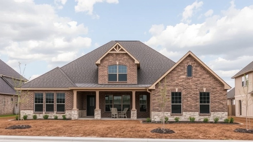 Subdivision home under construction in Northwest Houston addressing housing affordability crisis.