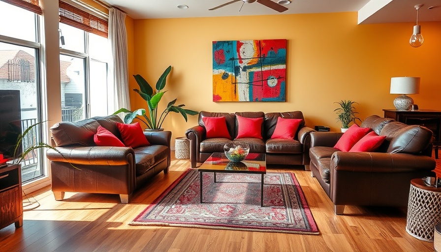 Cozy living room with colorful decor in Austin housing market update.