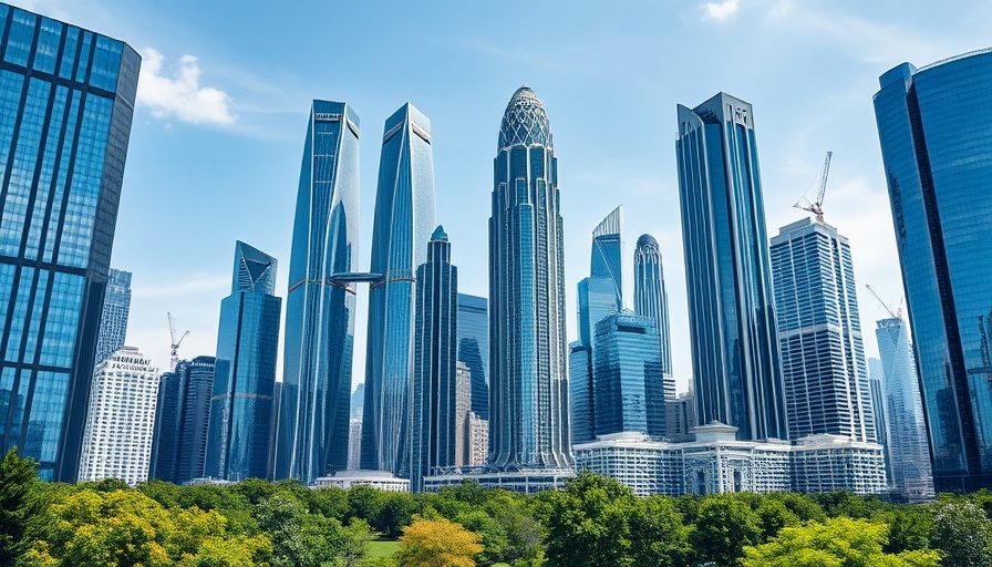 Skyscrapers in a vibrant cityscape, northwest Houston real estate trends.
