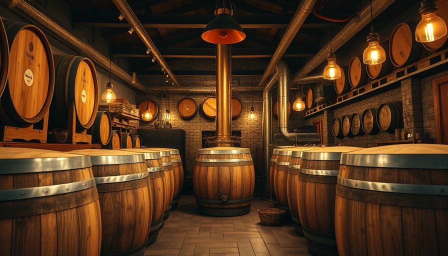 Cozy rustic brewery with vintage decor