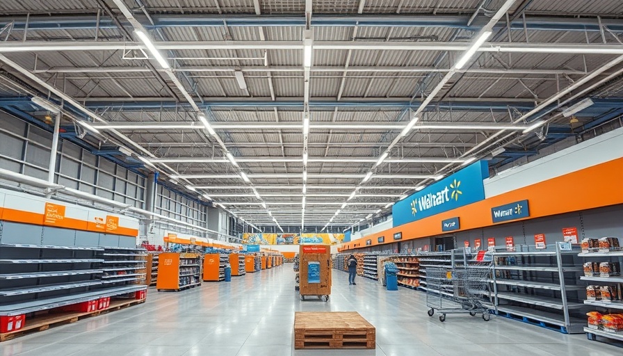 Houston-area Walmart renovations interior under bright lighting.
