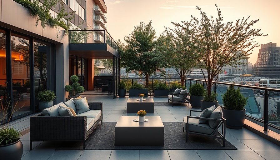 Modern outdoor patio embodying Austin lifestyle trends.