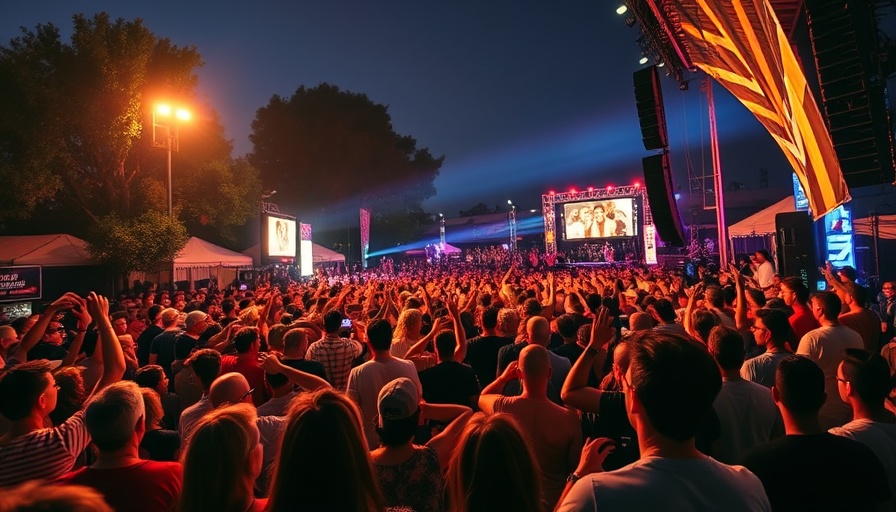 Lively Austin live music event with colorful lights.