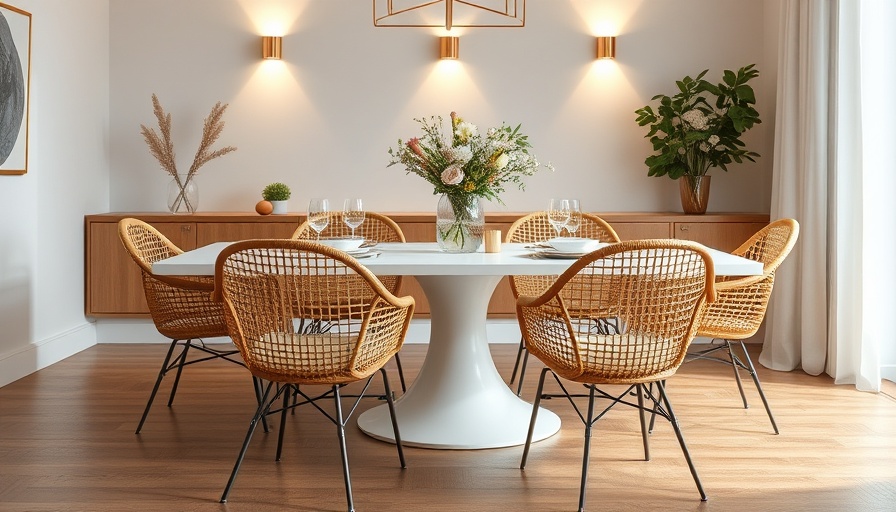 Elegant dining setup in Houston home with modern decor.