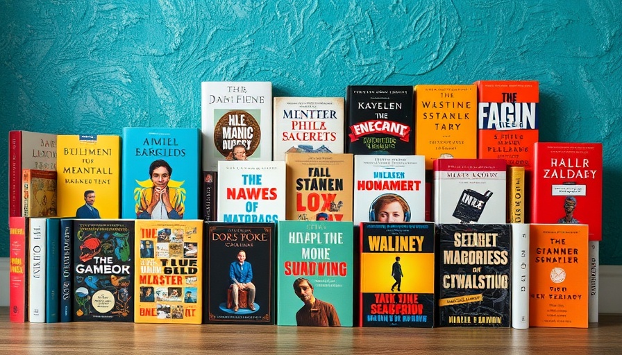 Colorful book covers for Austin summer reads.