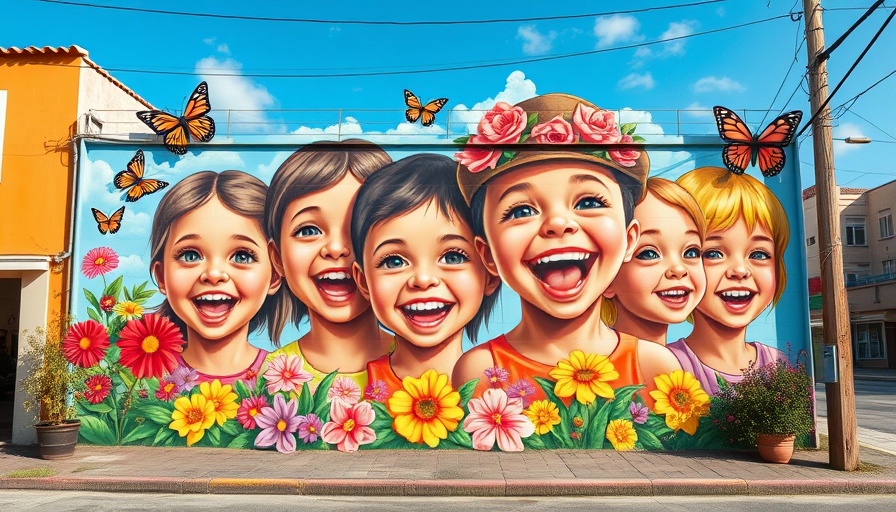 Healing Uvalde Mural Project on building with vibrant colors.