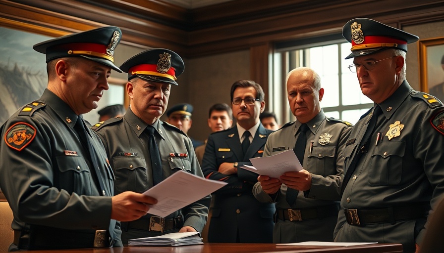 Harris County law enforcement officers in pay discussions at a meeting.