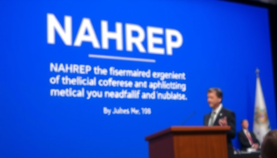 NAHREP official statement on blue background, condemns ICE raids.