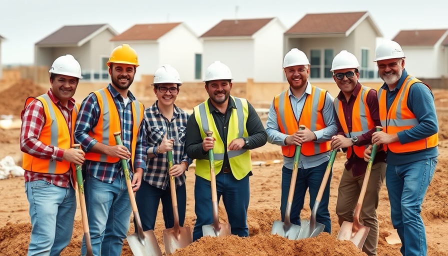 St. Jude Dream Home Giveaway groundbreaking ceremony with team members.