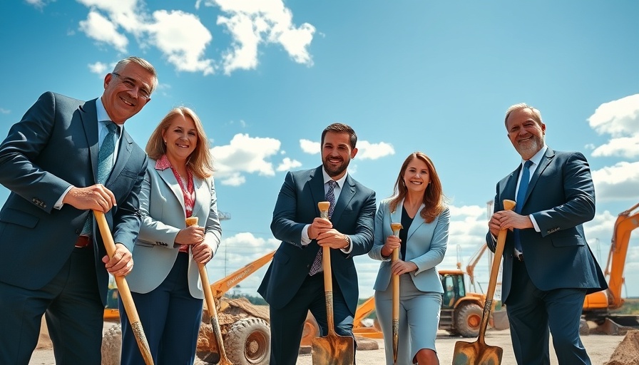 Northwest Houston real estate trends: business team at construction site.