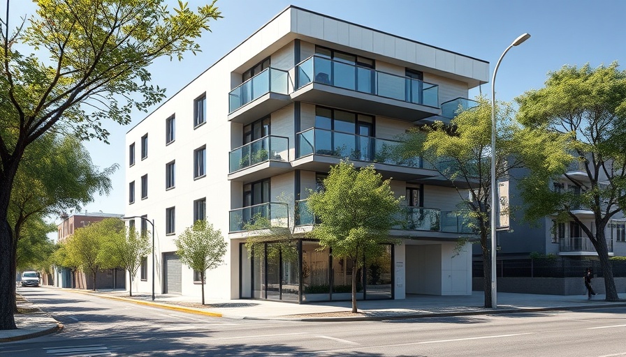 Modern apartment building in Northwest Houston showcasing real estate trends.