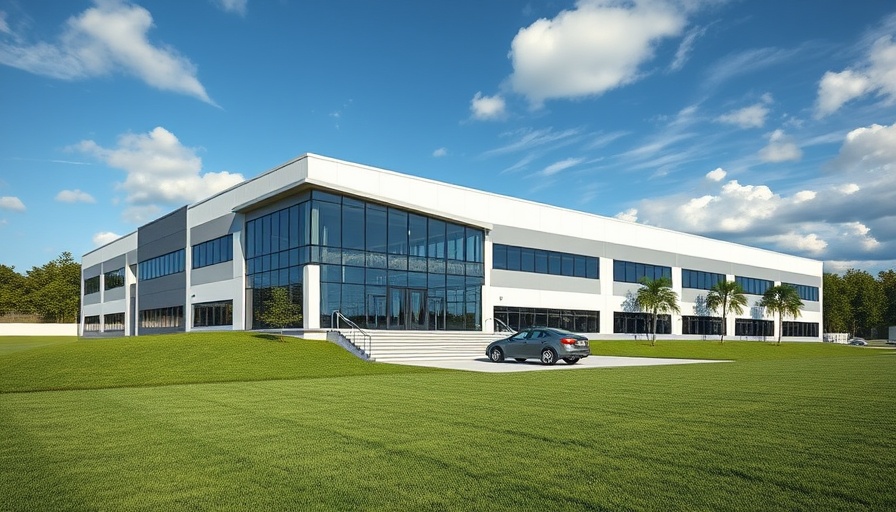 Speculative industrial building near Port Houston with modern design.