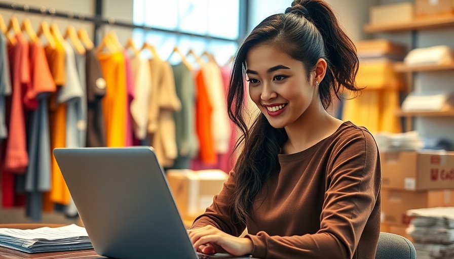 Young woman managing online store, enhancing customer-centric SEO.