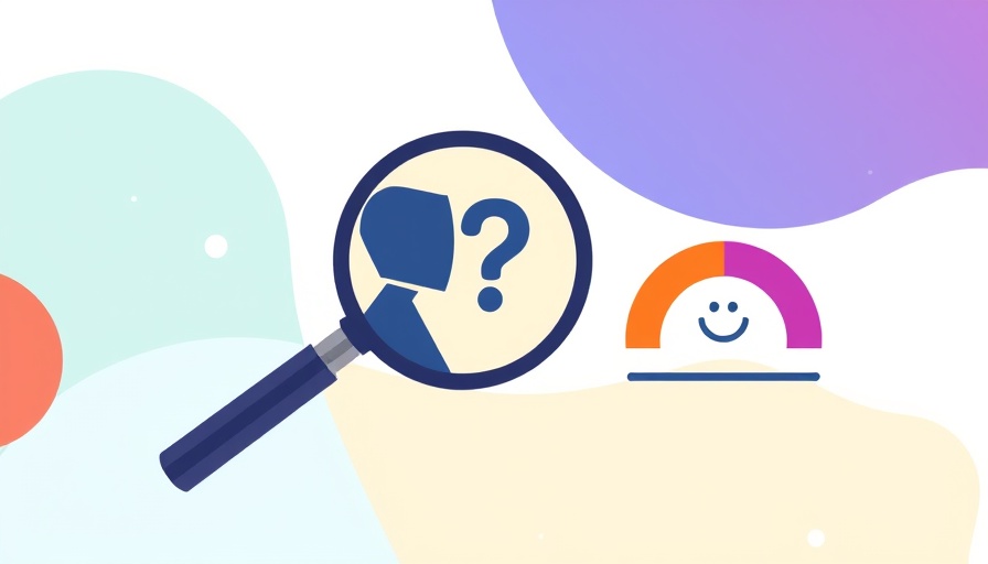 AI-generated content illustration with abstract elements and icons.