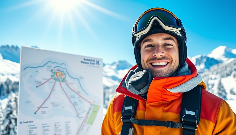 Young man enjoying a snowy mountain trail, glamping Australia