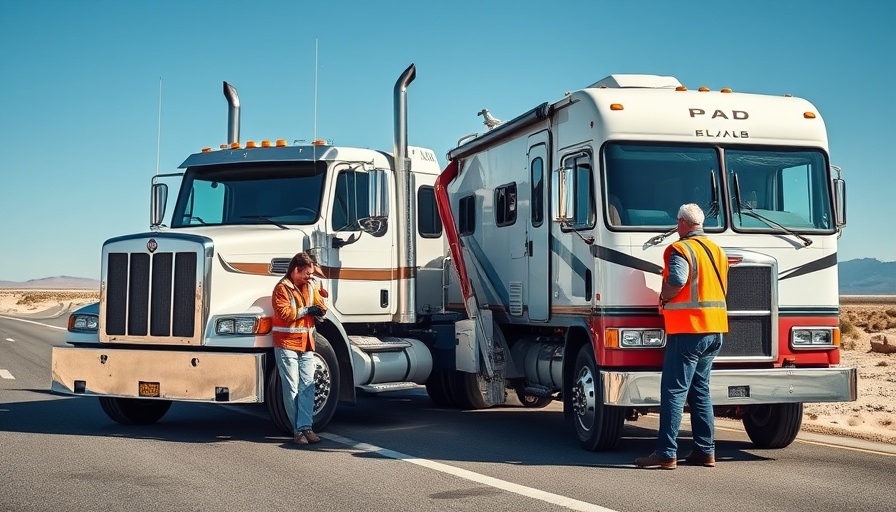 Tow truck helps family with RV - Emergency Essentials for RV Owners.