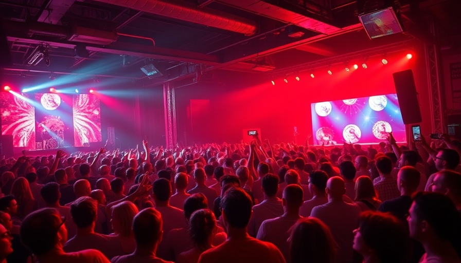 Exciting nightlife event in Sydney, vibrant crowd enjoying concert.