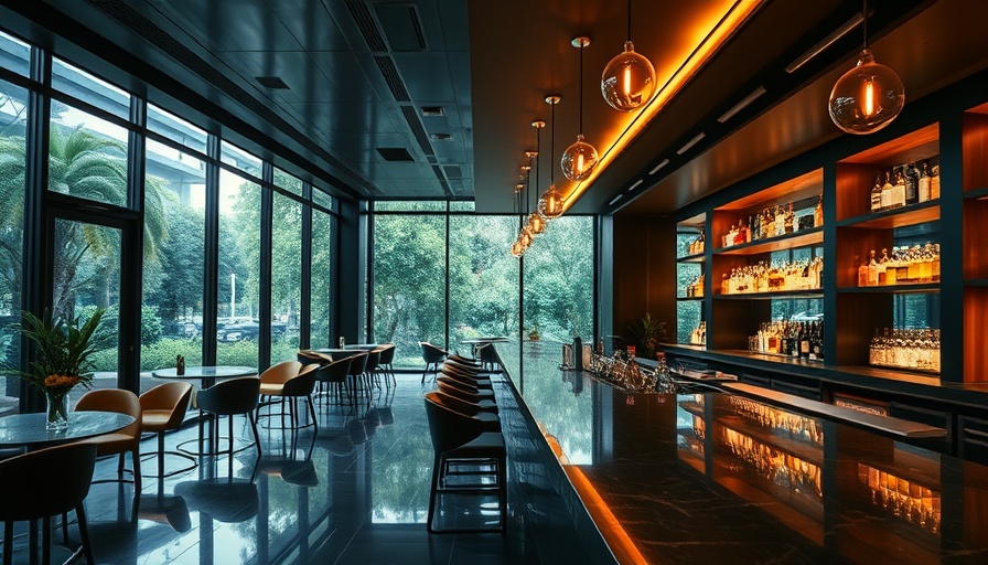 Sleek interior of Sydney Harbour Cruise Bar & Restaurant.