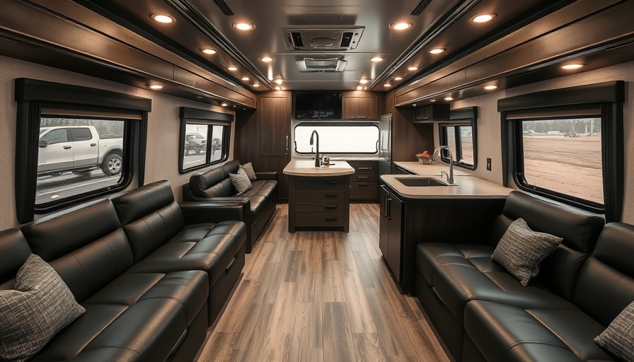 Luxurious destination trailer interior for glamping