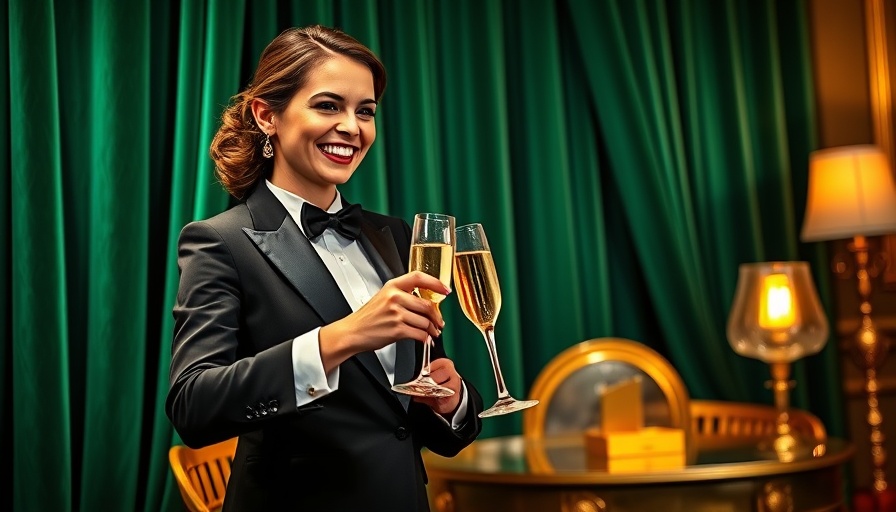 Mona's Ladies Lounge Gold Coast 2025 Bleach Festival - Elegant atmosphere with woman pouring champagne.