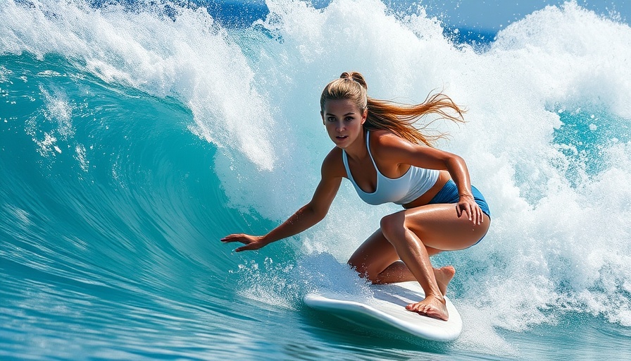 Surfing adventure amidst Australia's coastal waves.