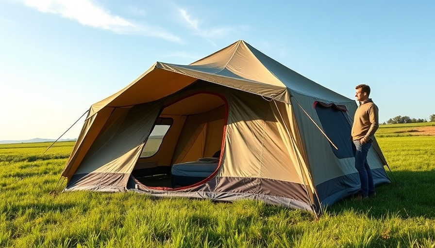 Best 4 Season Tent for Glamping in a scenic green field.