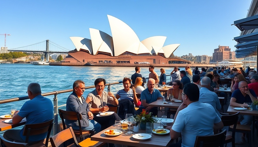 Opera Bar Sydney dining changes with outdoor seating by the opera house.