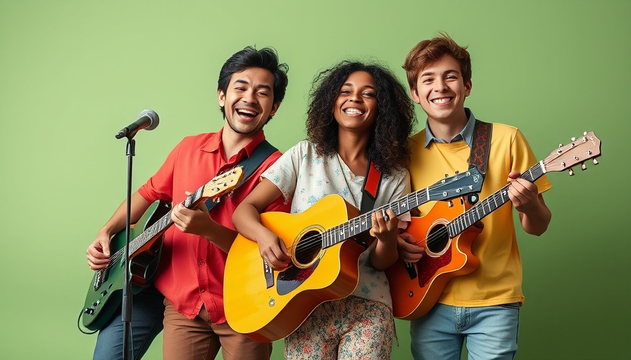 Young musicians in colorful outfits celebrating Utah's music scene 2025.