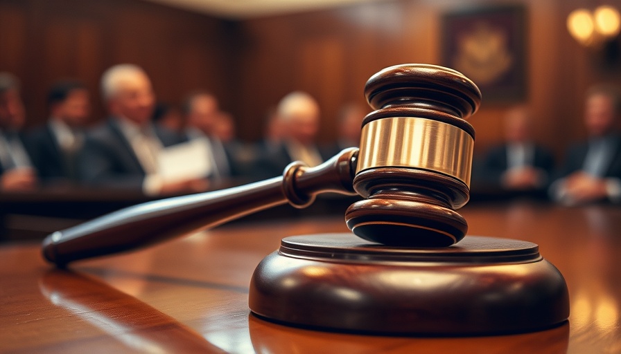 Judge's gavel on desk symbolizing legal decision on former high school coach case.