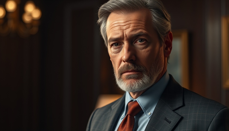 Trump vein condition health update discussed by mature man in suit.